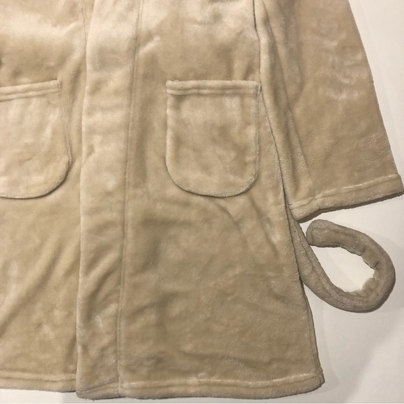 Summer & Rose Plush Hooded Robe Womens Size L-XL Champagne Color - Picture 5 of 12
